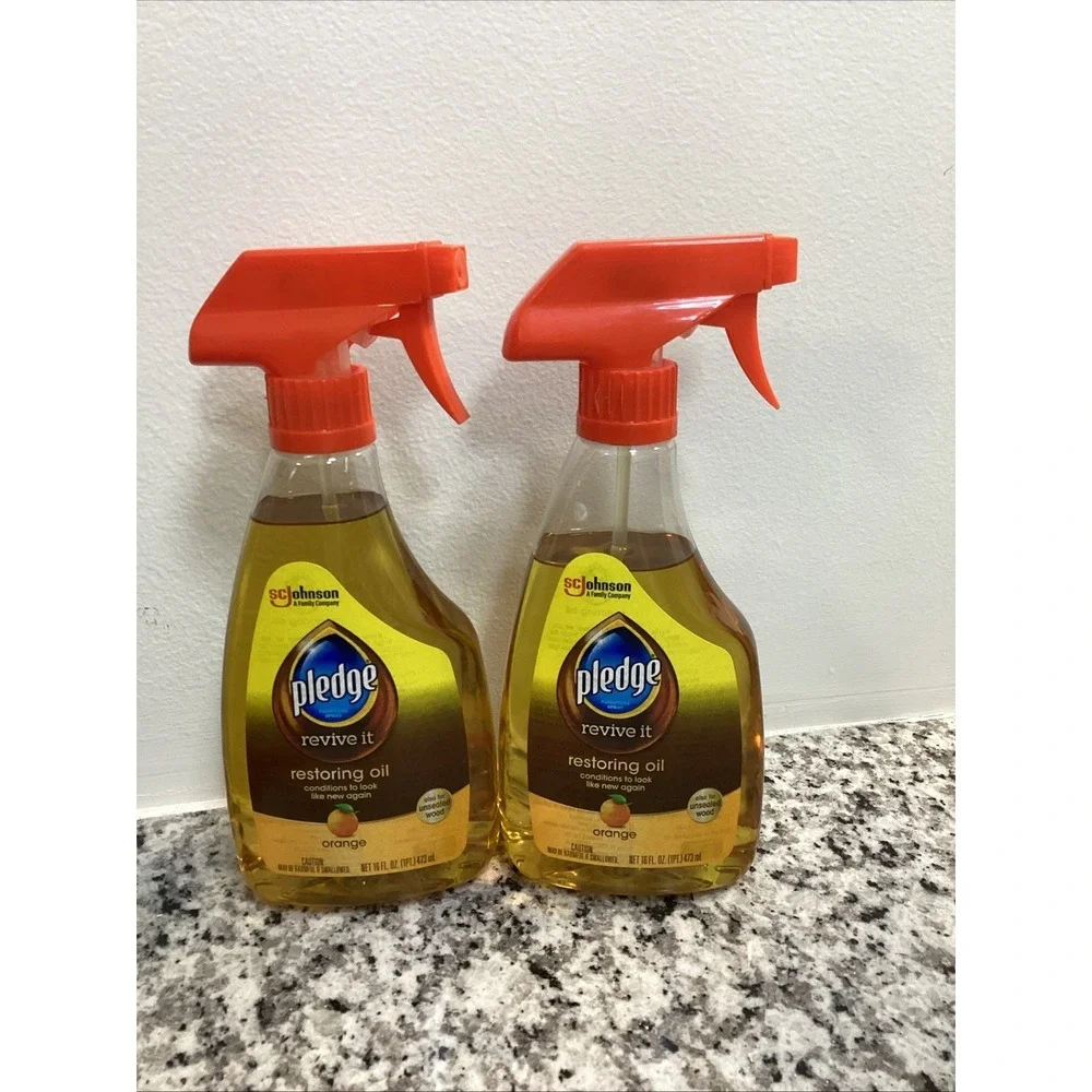 Furniture Spray Cleaner Restore Shine Orange Oil Polish Indoor Home Use 16oz US